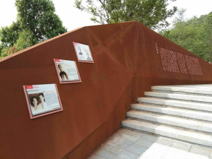 凉州耐候钢挡土墙